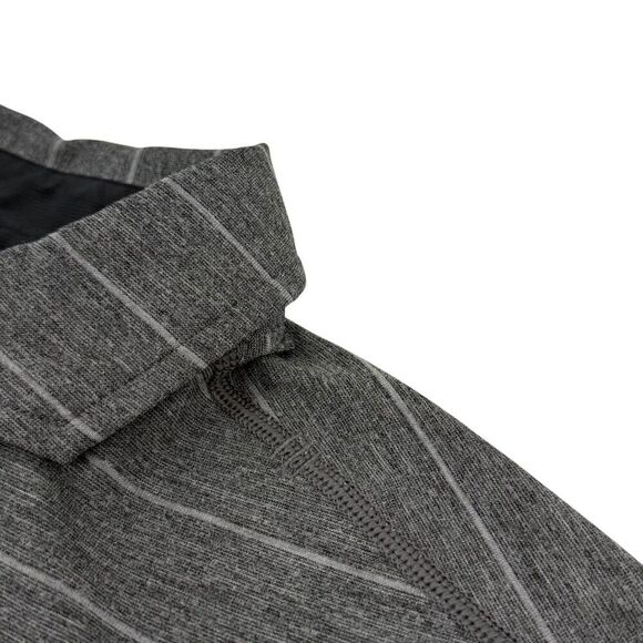 Lululemon Men's Evolution Short Sleeve Polo Lookout Stripe Heather Gray Small - Picture 4 of 7